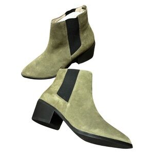 Sol Sana Edgar suede Bootie in army green size 39 = 8